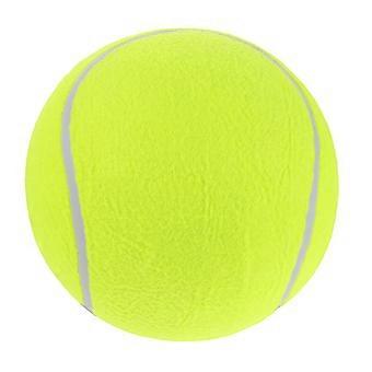 Balle de tennis gonflable pour grands chiens - 24 cm - Balle d'exercice pour gros chiens pour l'entraînement, la récupération, le jeu, le tennis interactif pour animaux de compagnie, les activités de plein air
