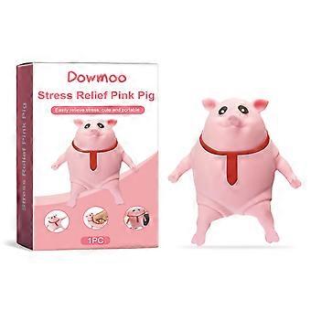 Dowmoo Cute Pink Pig Plush Toy - Creative Cartoon Stuffed Animal for Kids, Fun Entertainment Gift for Toddlers