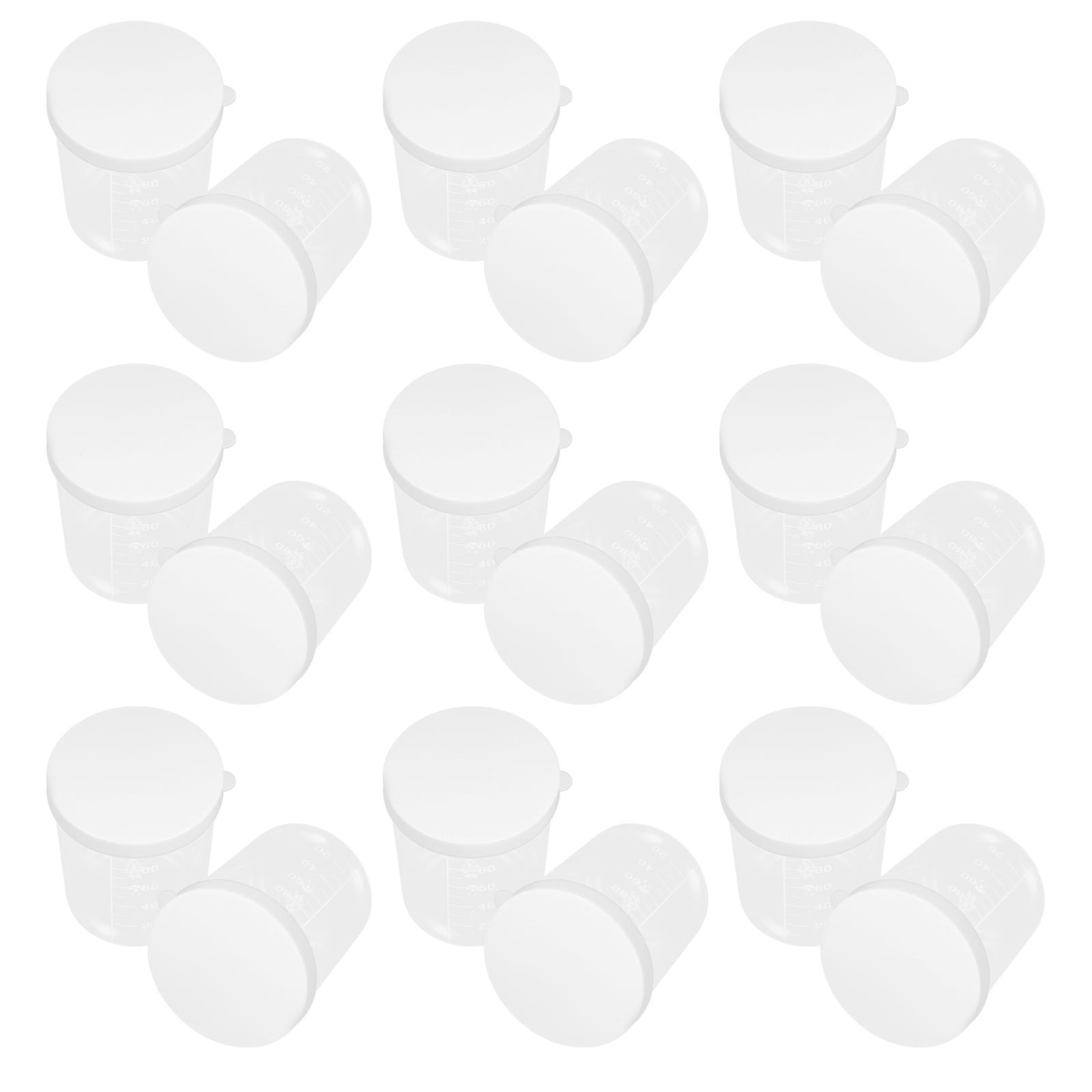 Sample Measuring Cup with Lid for Storage 20Pcs Multifunctional Plastic Containers
