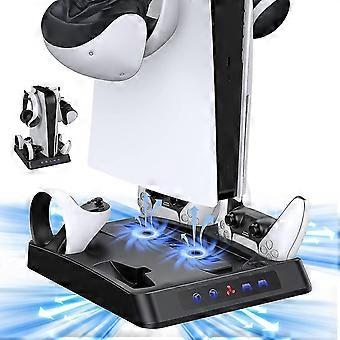 Controller-Ladegerät für PS5 und PSVR2, PSVR2-Controller-Ladestation mit LED-Ladestatusanzeige S04