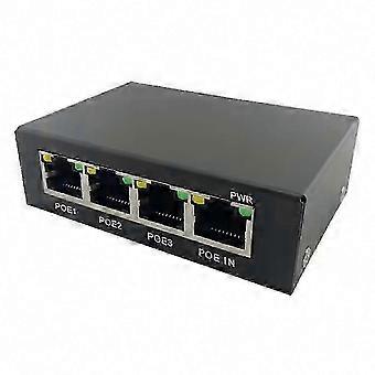 4-Port Gigabit PoE Extender/Repeater, 100/1000M Network Switch for PoE Switch NVR IP Camera