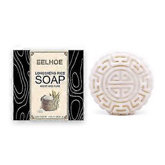 Longsheng Rice Water Shampoo Soap Flower Soap Shampoo Soap Nourishing Hair Care Hair Frizz Hair Care Soap