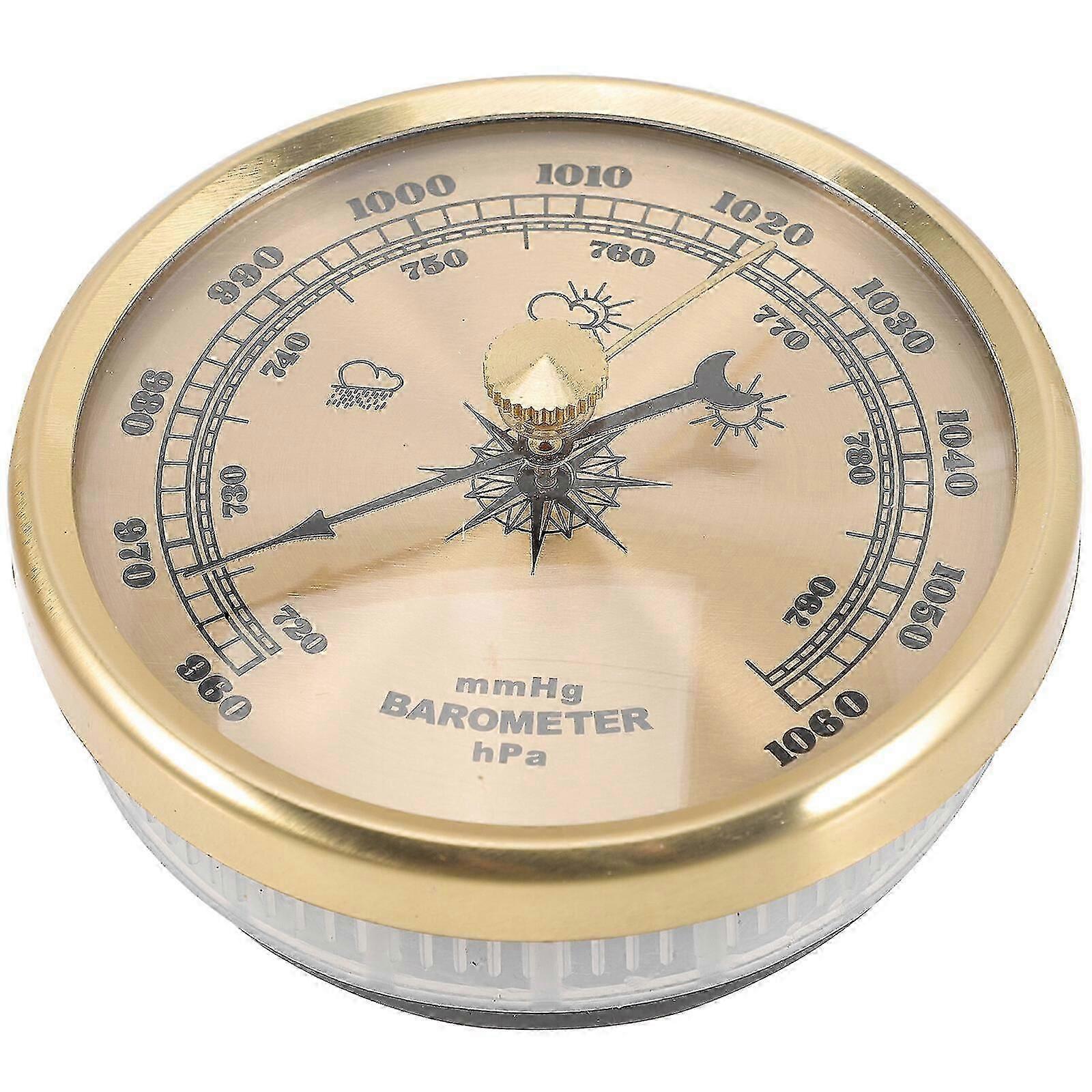 Dial Type Barometer Hjem Bruk Justerbart Aneroid Barometer Multifunksjonelt Barometer