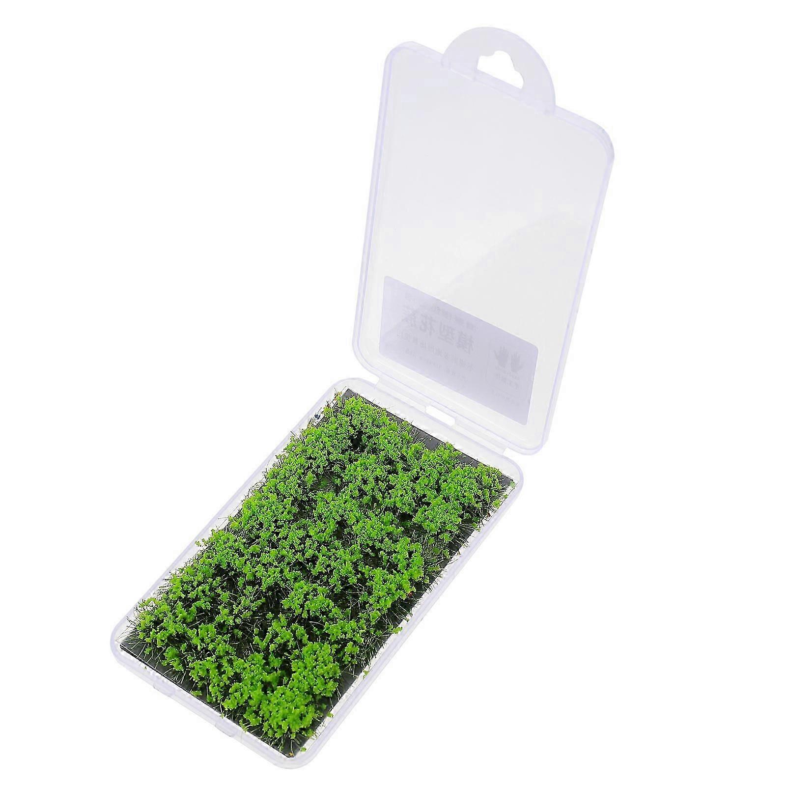 Resin Artificial Grass Cluster Tuft Model for Mini Decor, 1 Box