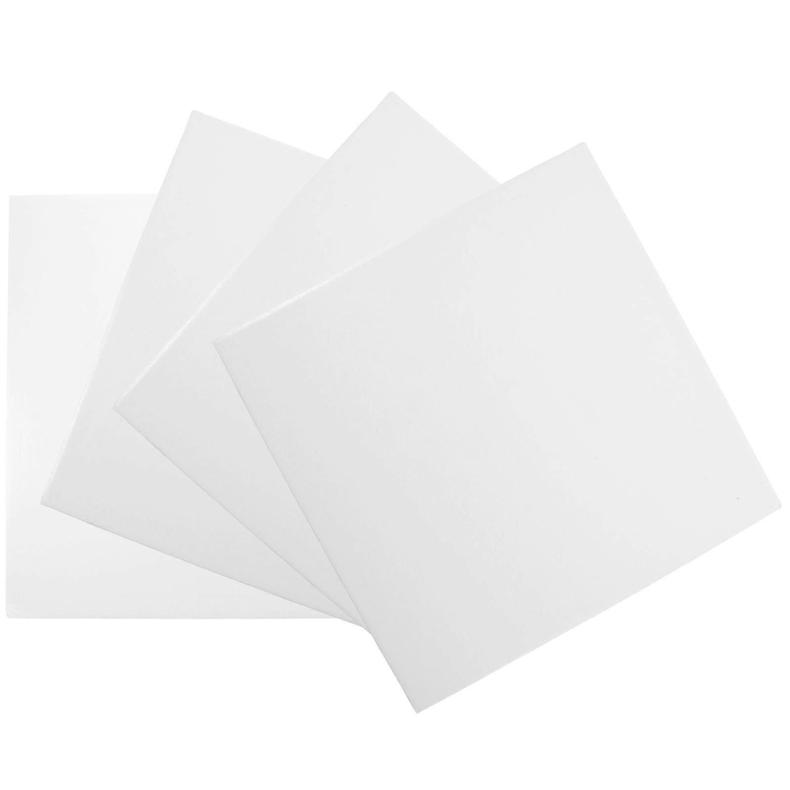 Thickened Paper Cake Display Bases, 4Pcs, White