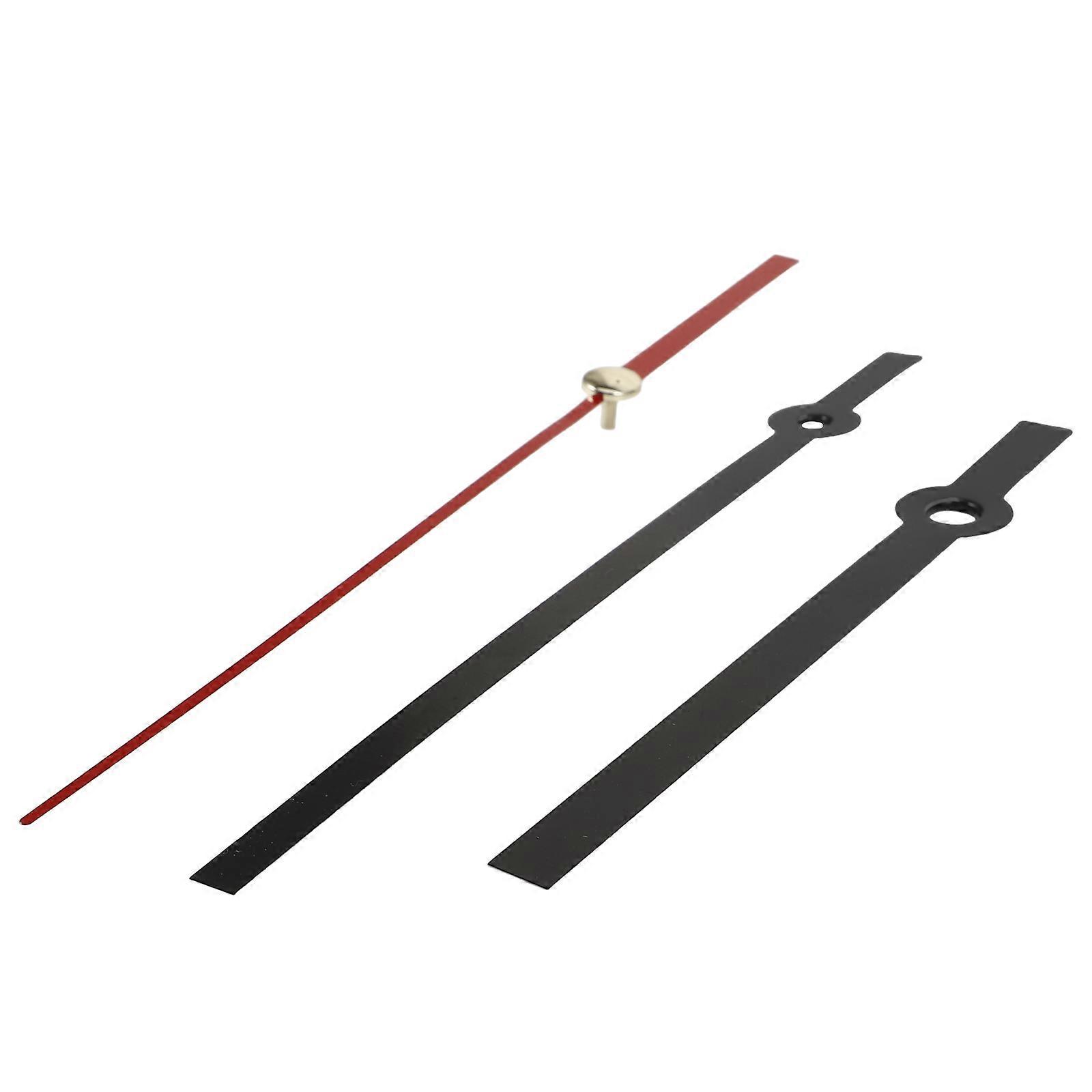 Black Metal Clock Hands Kit Sturdy Clock Pointers for Replacement 1Set