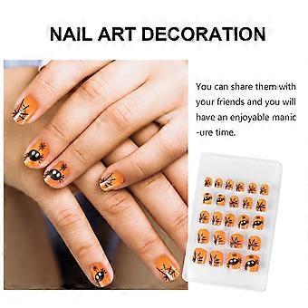 Halloween False Nail Manicure Artificial Fake Fingernails for Decoration 44Pcs