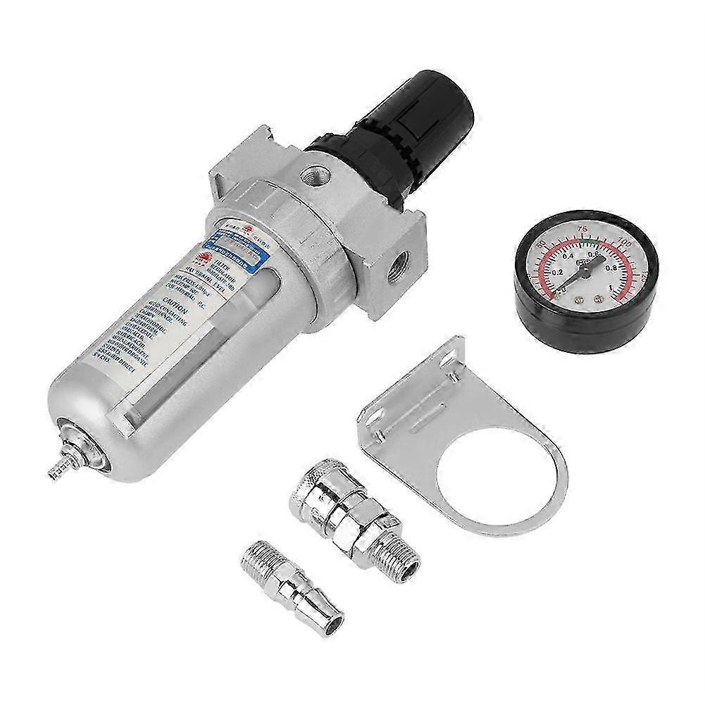 Rc1/4" Air Compressor Moisture Water Trap Filter Regulator with Mount Connection