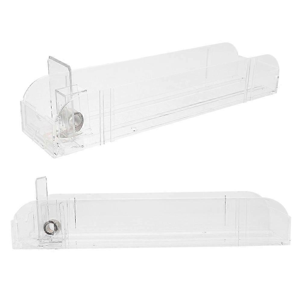 Clear Auto-Push Rack compatible with Retail Store 2Pcs Display Organizer