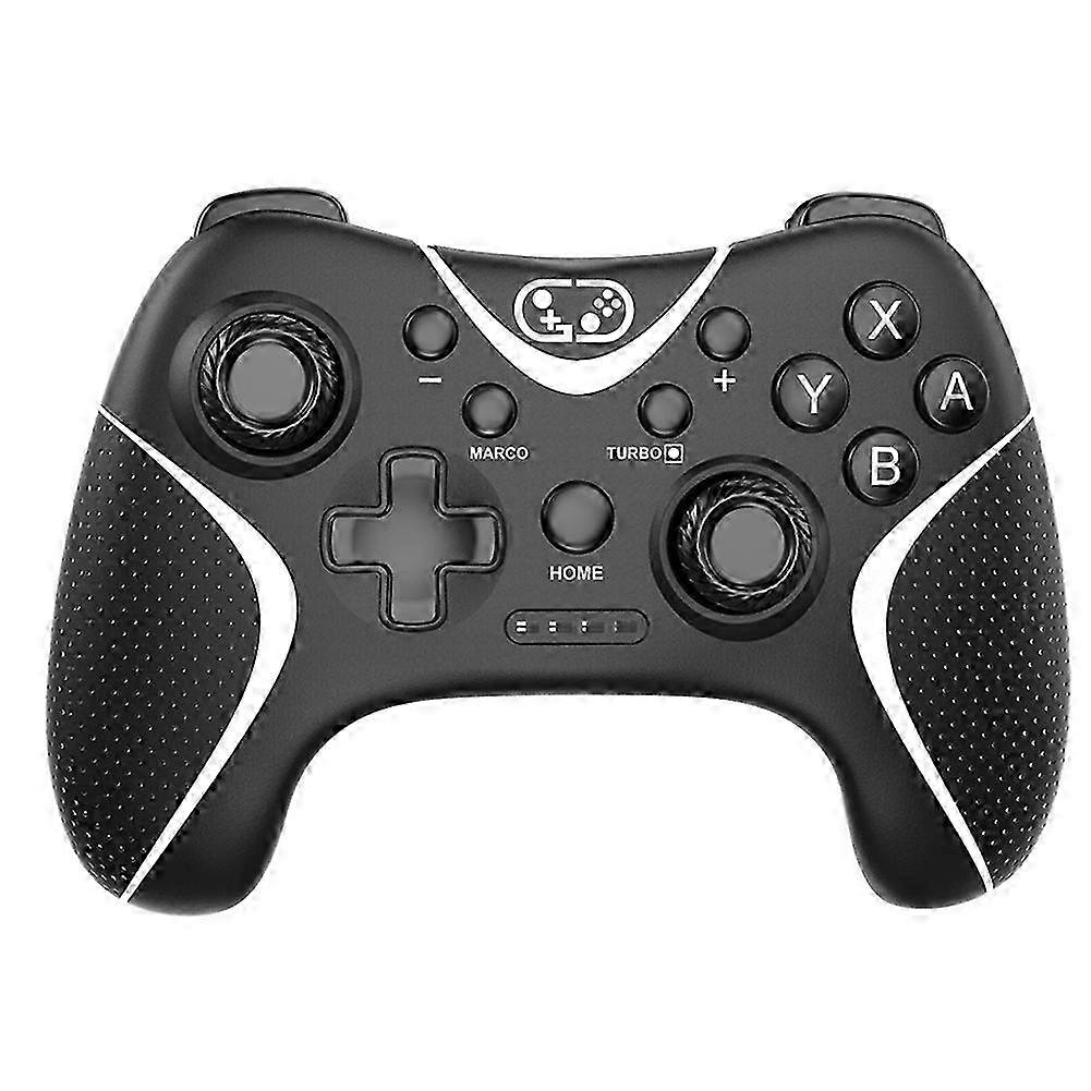 compatible with Switch2 NS Pro Wireless Gamepad compatible with Switch Lite OLED PC Android Continuous Vibrations Game Controller White&Black