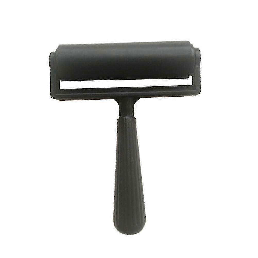10cm Printmaking Rubber Roller Craft Tools (black)