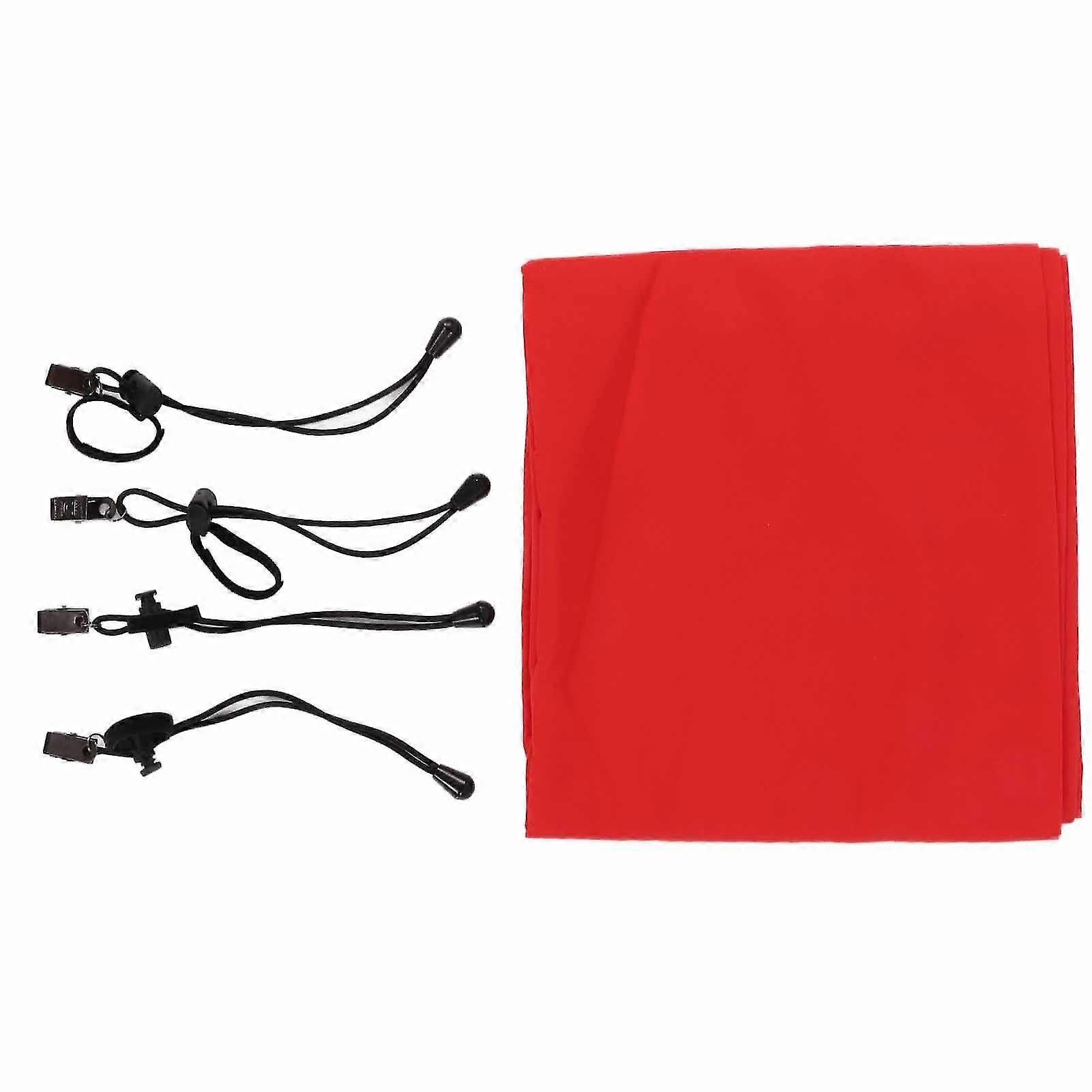 1 X 2m Red Polyester Background Cloth Washable Screen Backdrop for Photography Video