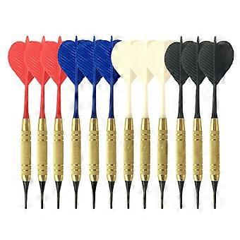 12pcs / set Soft Nylon Tip Darts PC Schaft für elektronische Kunststoff Dartscheibe Home B