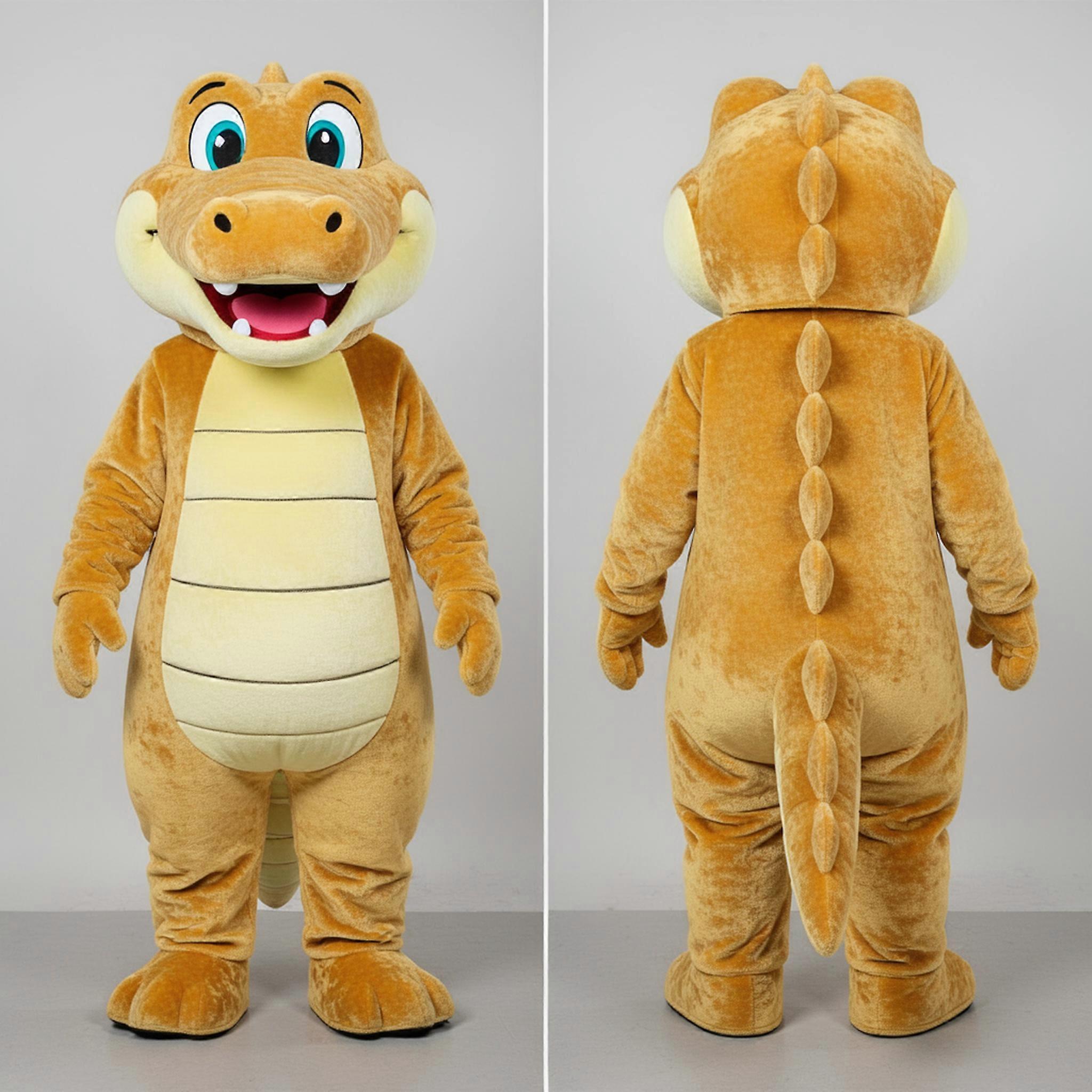 MASTICOT Golden Friendly Crocodile Mascot