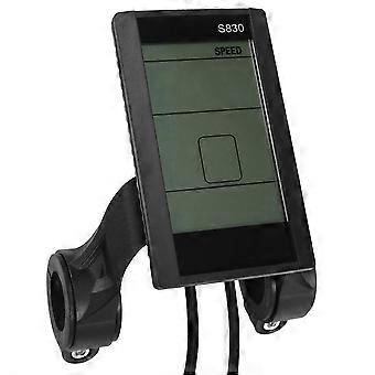 Waterproof Universal USB LCD Display Screen for Electric Bicycle Ebike Meter Panel Compatible with 24V 36V 48V E-Bikes, S830