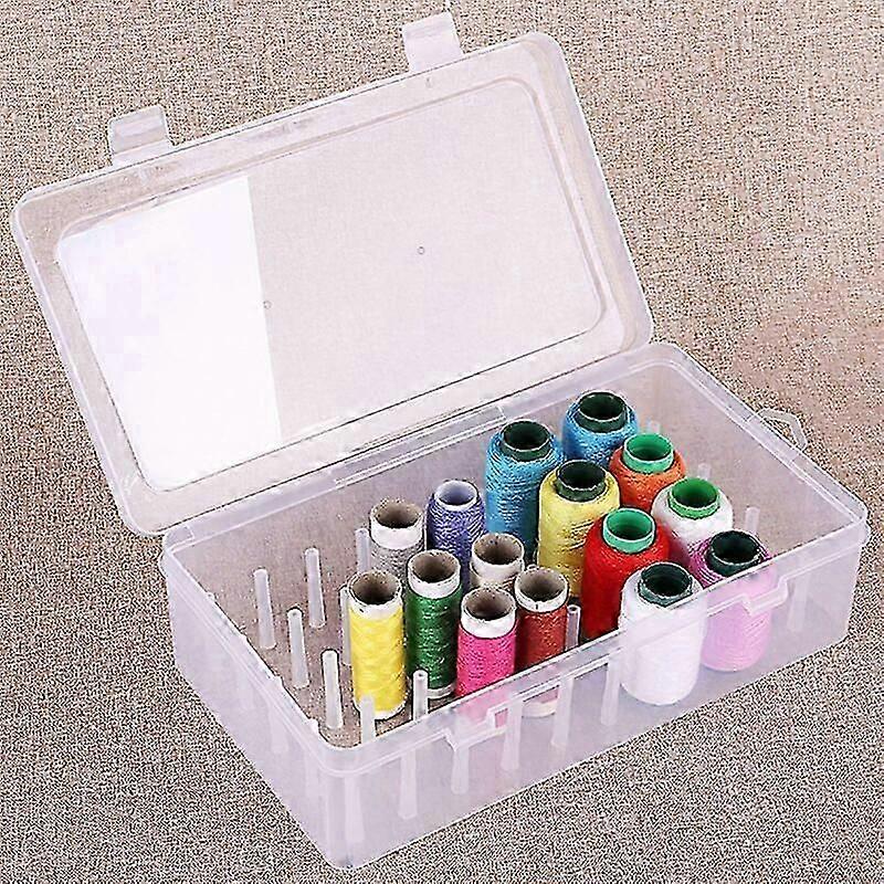Sewing Machine Box Spools Thread Storage Embroidery Bobbin Thread Sewing Thread Storage Box with 42 Slots for Thread Spools Sewing Machine Spool for S