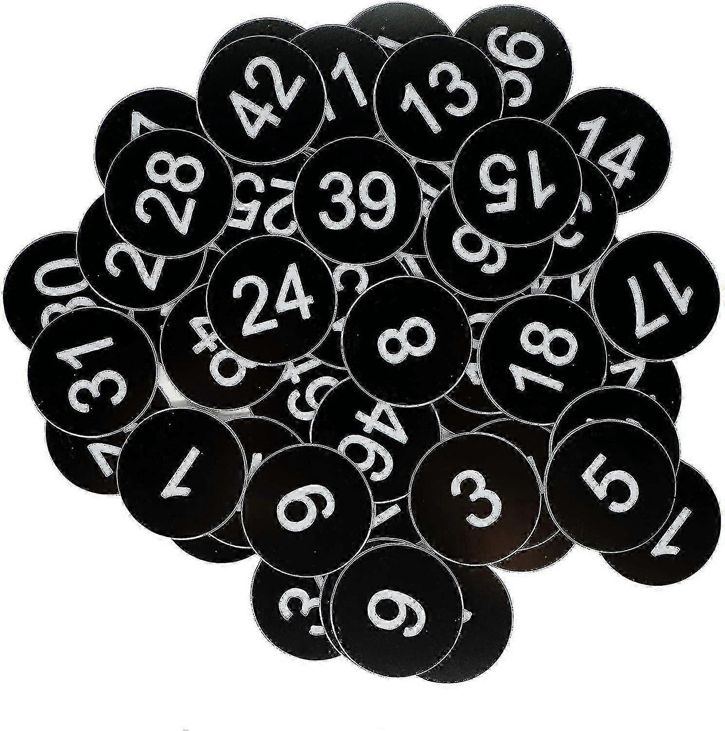 Engraved plastic number tags for identification without hole