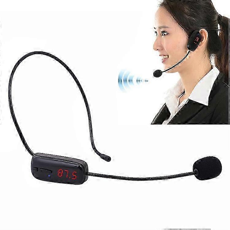 Wireless Head-Worn FM Microphone with Small Amplifier