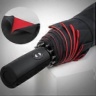 Regenschirm, Compact - 105 cm - Schwarz / Rot9156647416047