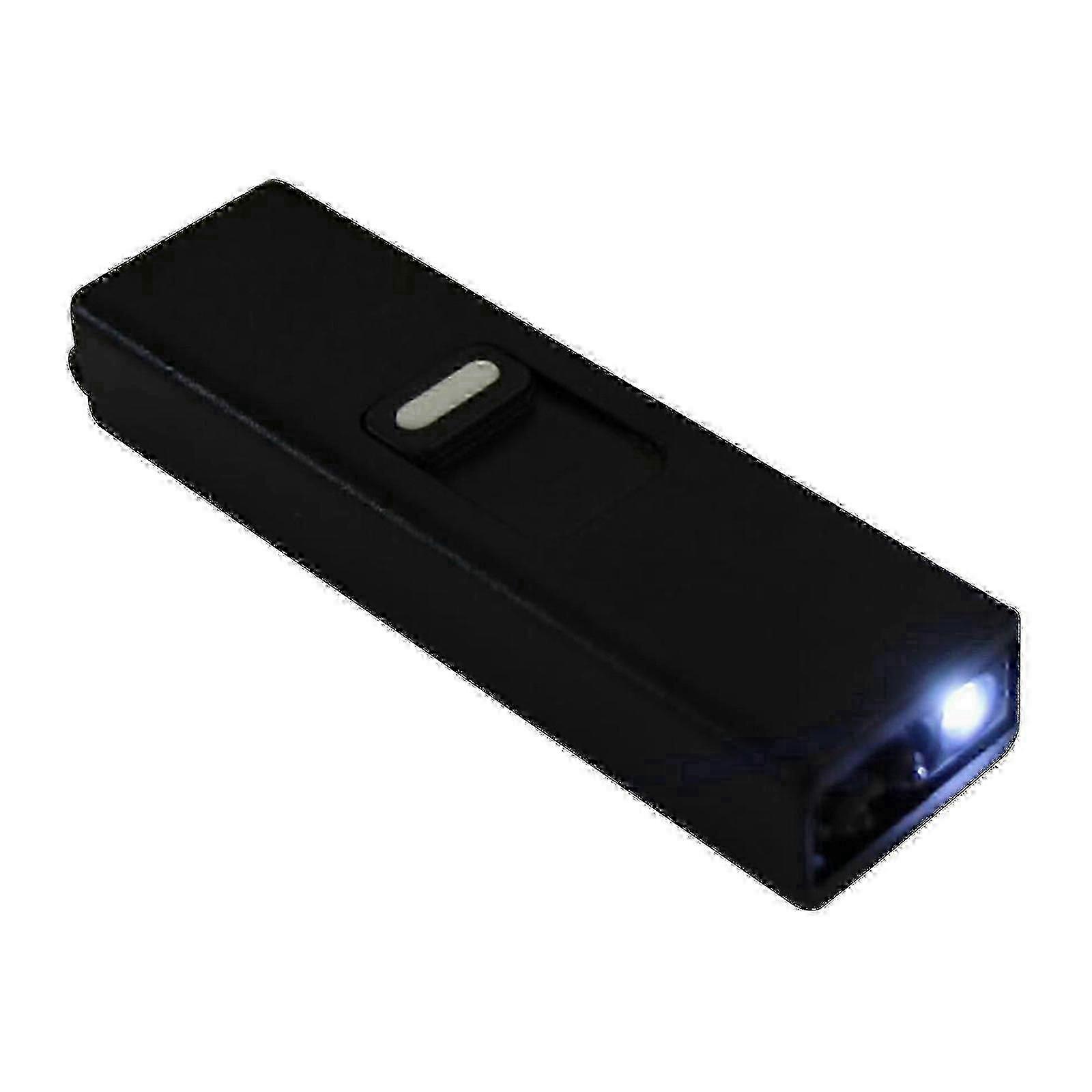 Windproof Lighting Flashlight Miniature USB Rechargeable Self-protection Function_kn