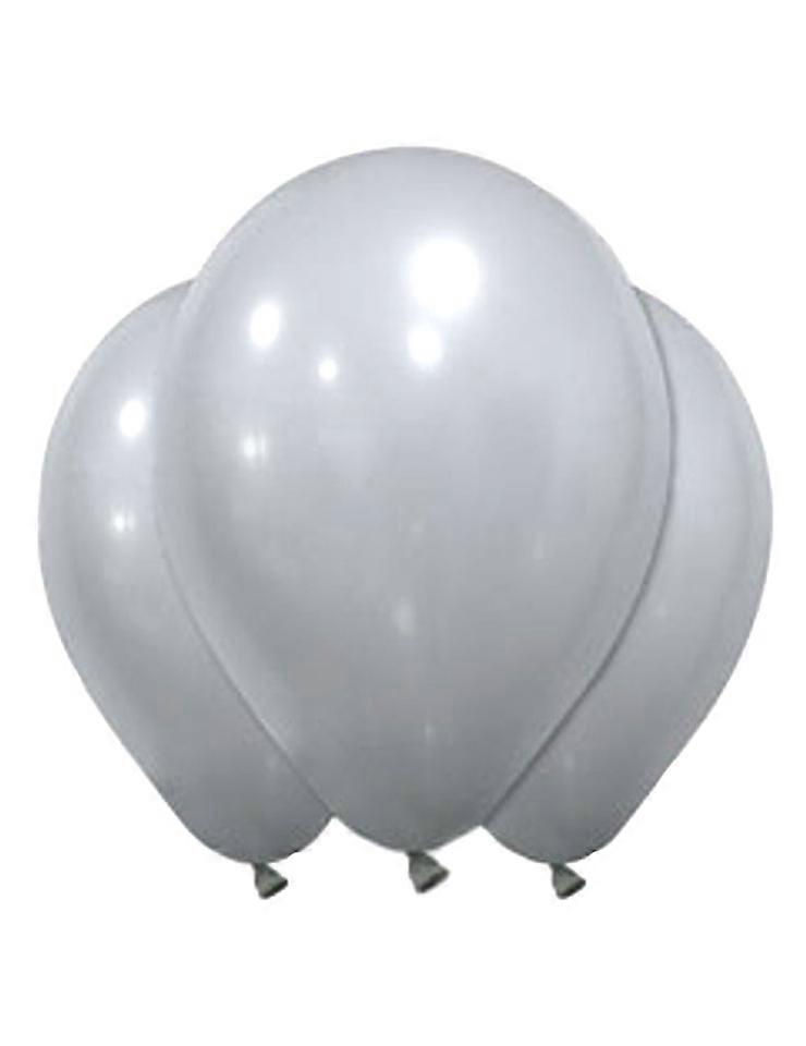 12 Grey Latex Balloons 28 cm