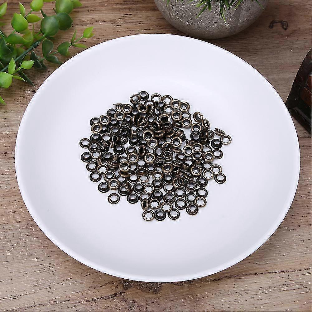 4mm Double-Sided Brass Eyelets 100 Piece Kit