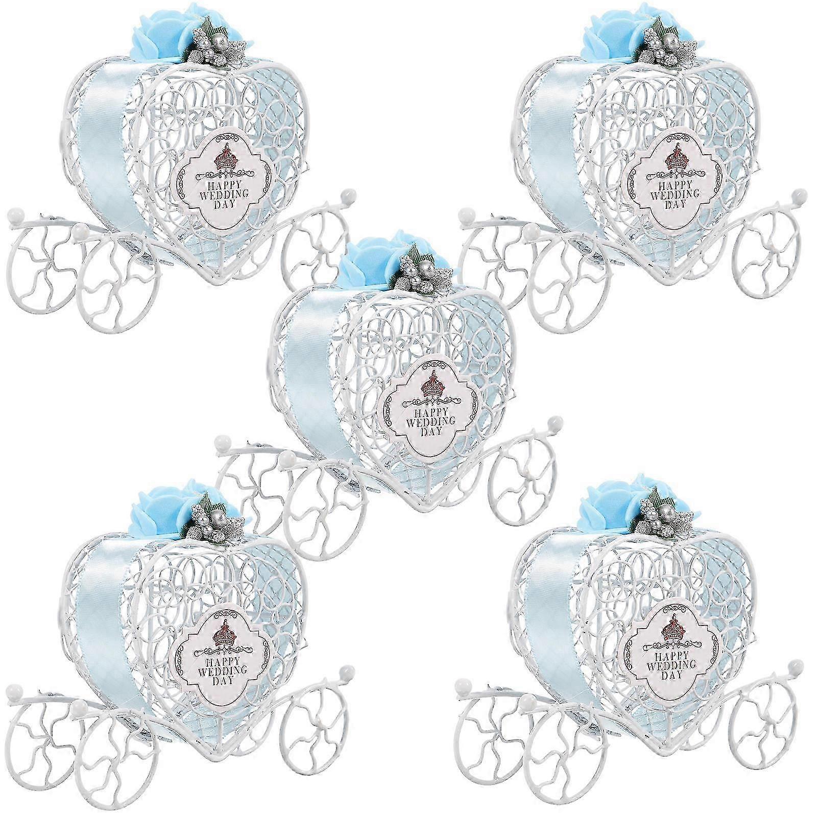Wedding Candy Box 10Pcs Blue, Compatible with Halloween Gift Use