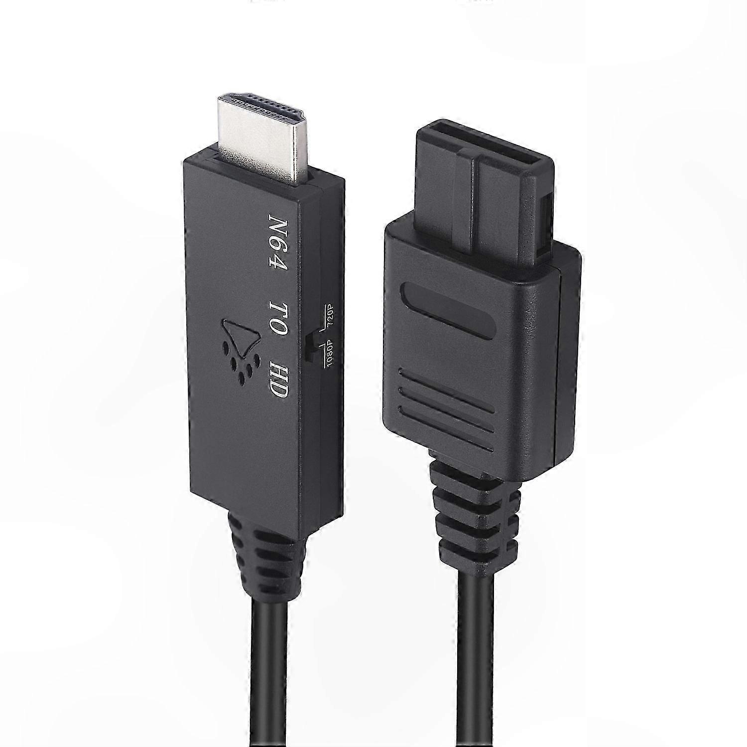HDMI Adapter for Retro Gaming Consoles, Compatible with SNES/N64/NGC/SFC Systems, Plug and Play Functionality