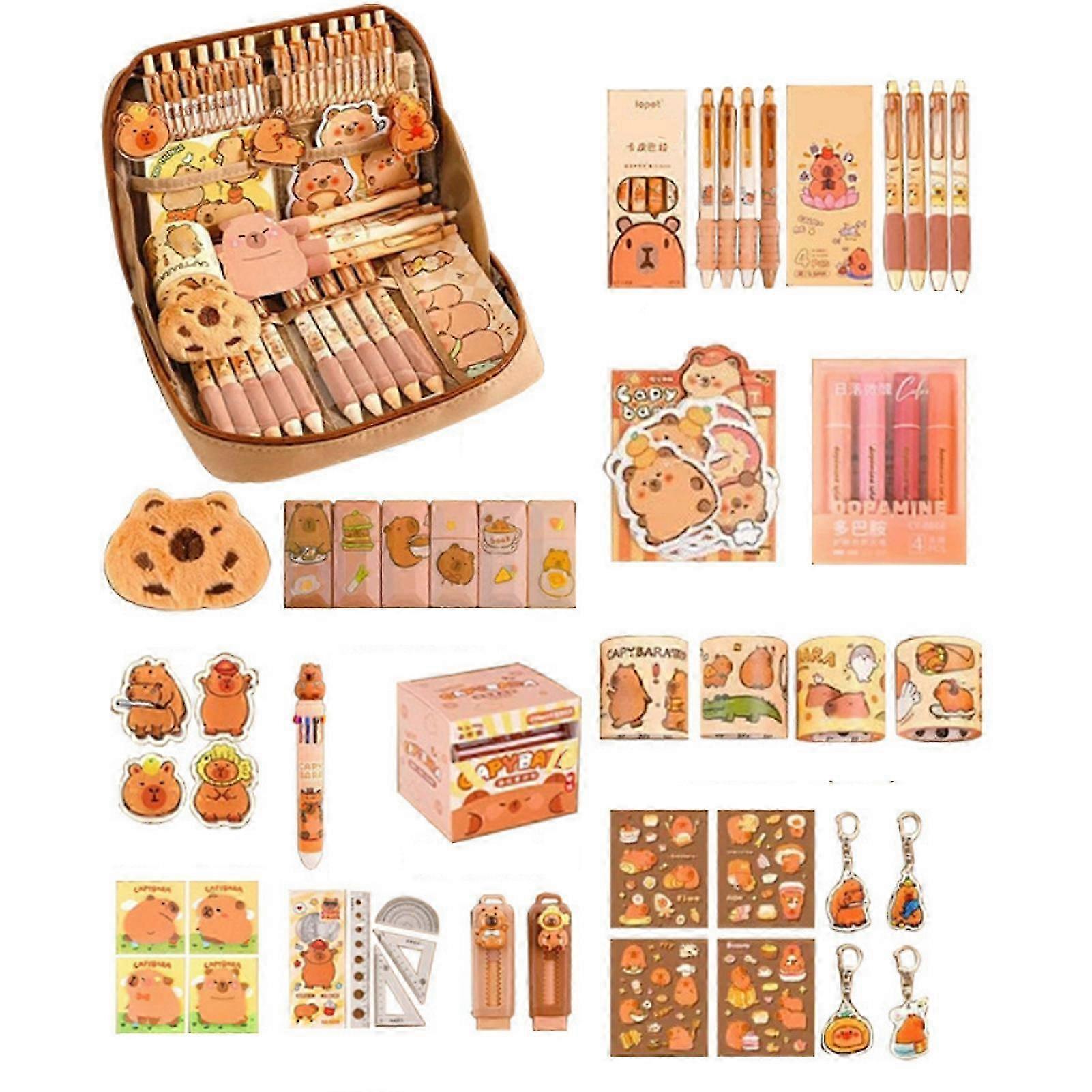 Capybara-Themed Stationery Kit