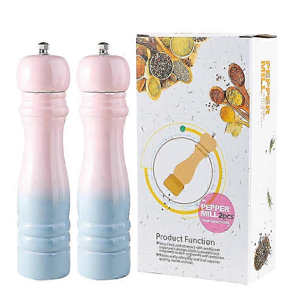 Wooden Gradient Salt Pepper Grinder Set