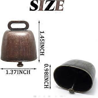 18PCS Cow Horse Sheep Grazing Copper Bells Small Brass Bells Cattle Goat Farm Loud Bronze Bell Long Distance Horse Sheep Iron Bells for Christmas Deco