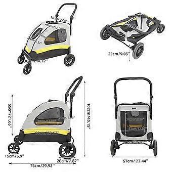 Hondenbuggy - Huisdierenwagen - Wandelwagen - Dierenwagen - Buggy - Opvouwbaar