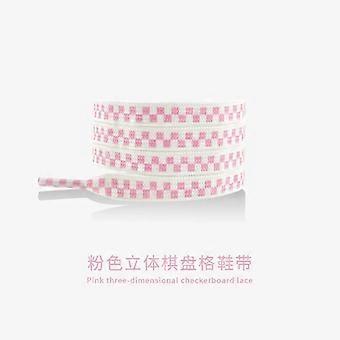 Sports Shoes Laces Flat Checkerboard Shoelaces for Sneakers Casual Canvas Basketball Tennis AF1 Classic Wave Shoelaces Women Men