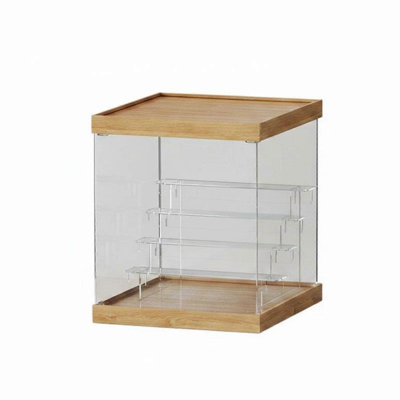 Surprise Box Display Stand Dustproof Multi-Tier Display Cabinet Movable Wheels