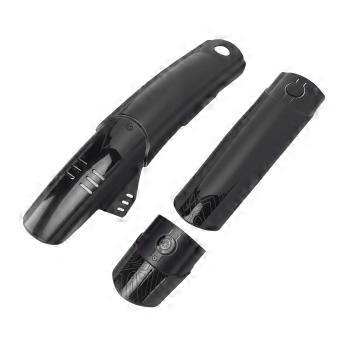 Mountain Bike Mudguard Extended Widened Bike Mud Flap for 68   75mm Tire Width Carbon Fiber Pattern with Extender