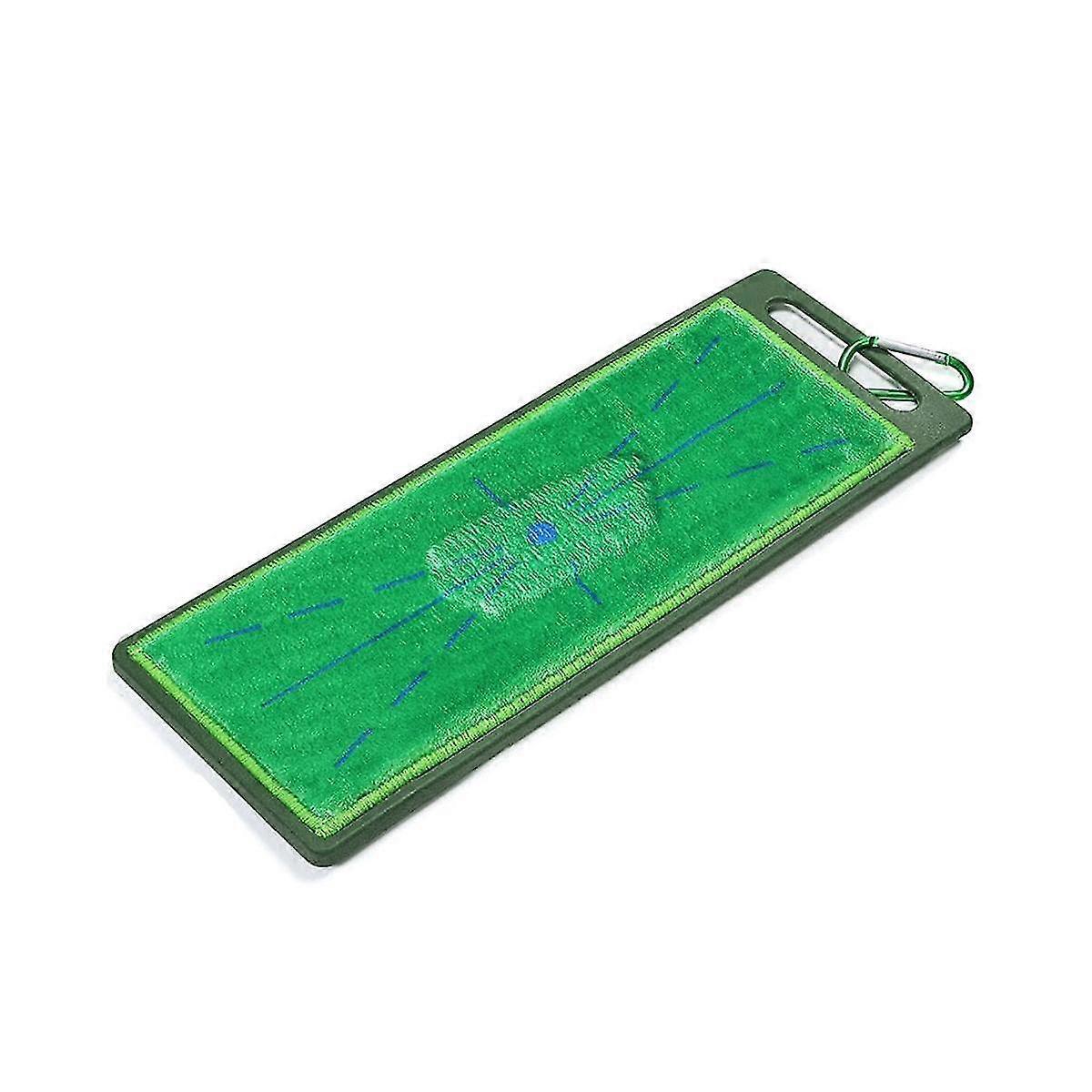 Compact Golf Strike Pad With Swing Path Trace