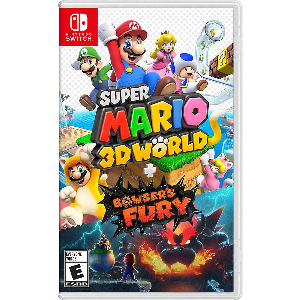 Nintendo Switch Super Mario Adventure Improved 3D World and Bowsers Fury Game