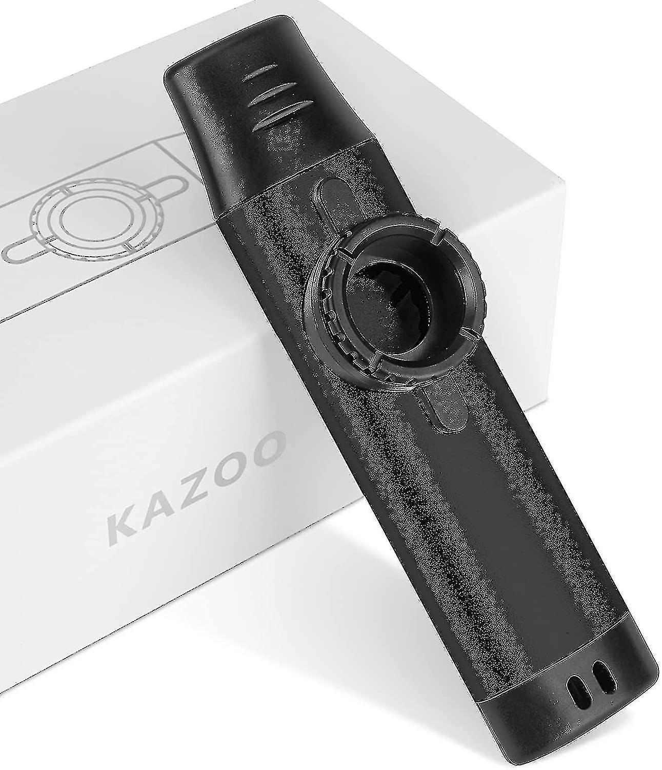 Kazoos With 5 Extra Membranes, Metal Kazoo With Adjustable Tone-h
