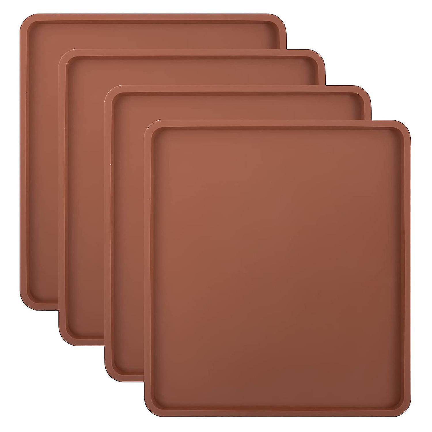 4pcs Silicone Dehydrator Mats With Edge - Silicone Sheets Compatible