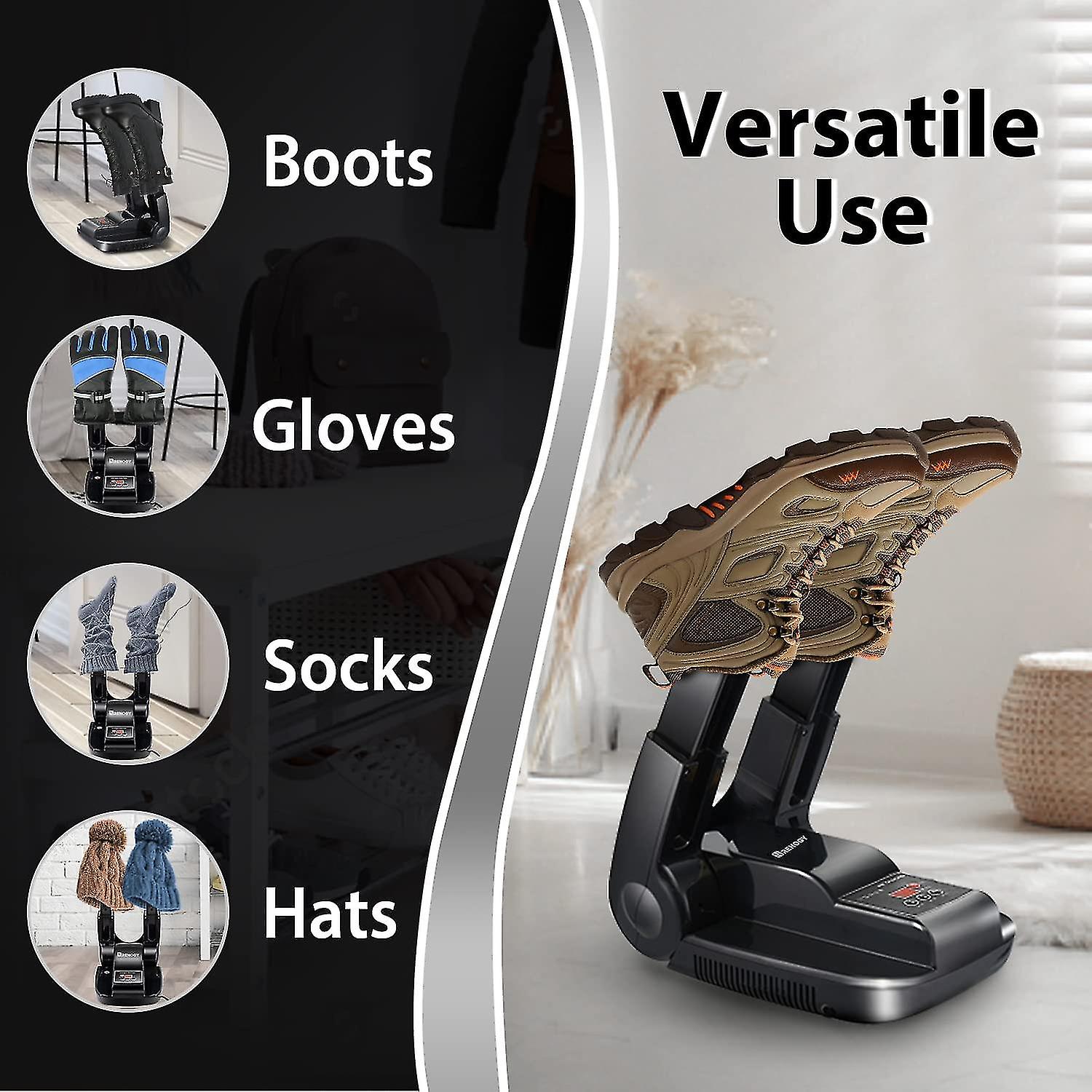 Sèche-chaussures électrique – Séchage Rapide 360°, Anti-odeurs – Pour Boots, Baskets, Gants – Cadeau Idéal