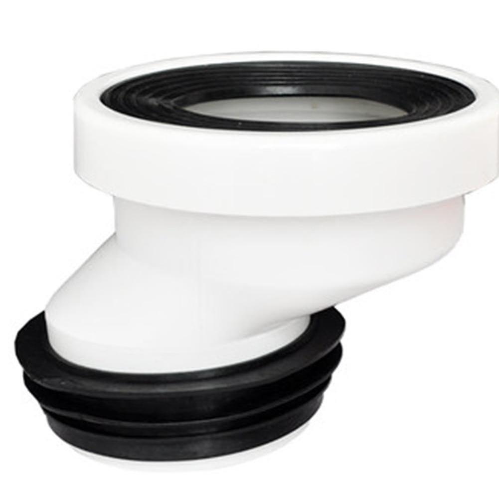 White + Black 3 Toilet Adjustable Height Drain Pipe Bathroom Closestool For Drainage Systems