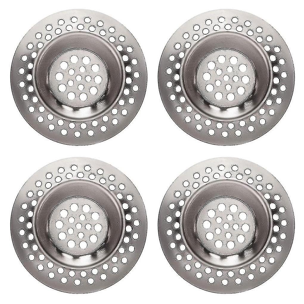 4pcs Stainless Sink Drain Plug Sink Filter Kitchen Sink Strainer