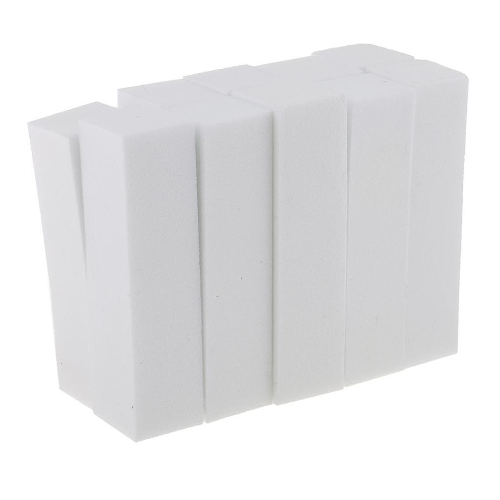 10 Pieces Nail Art Manicure Pedicure Buffer Block Buffing File Tools White