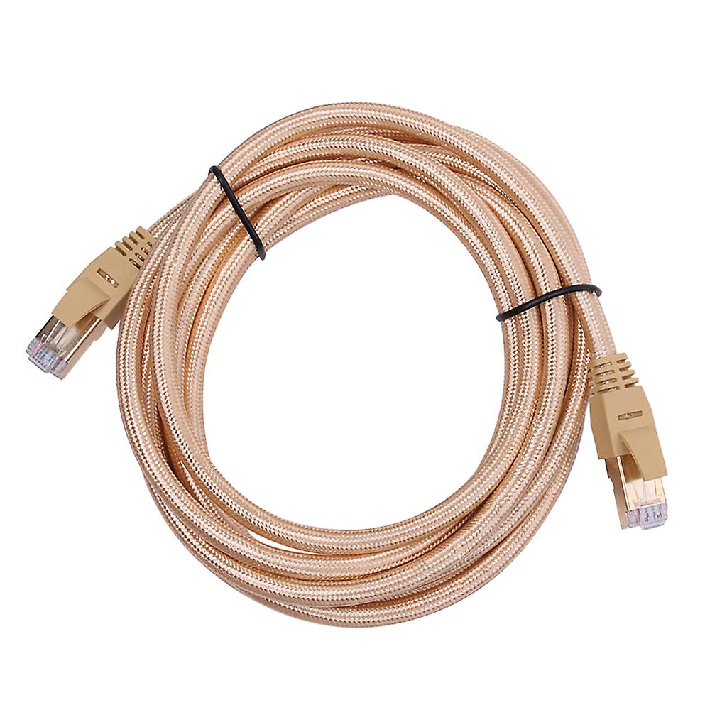 Cat7 Ethernet Cable Lan Network  Patch Cable For PC Laptop 10Gbps 10Meter