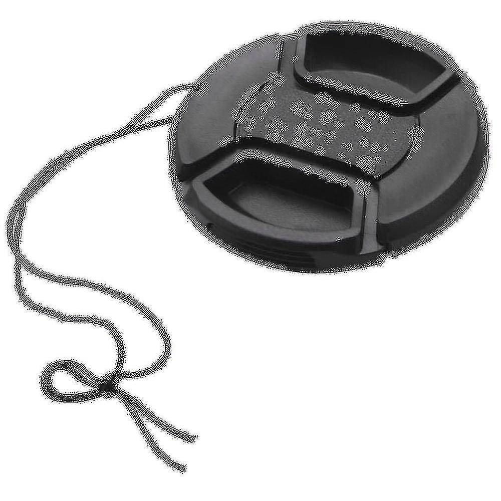 58mm Lens Cap With Lens Cap Leash Hole Bundle For Dslr Cameras For (58mm)- 4 Pack