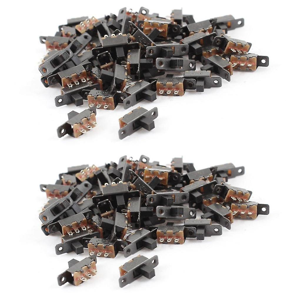 55 Pcs 3 Terminals Pcb Mount 2 Position 1p2t Mini Slide Switch
