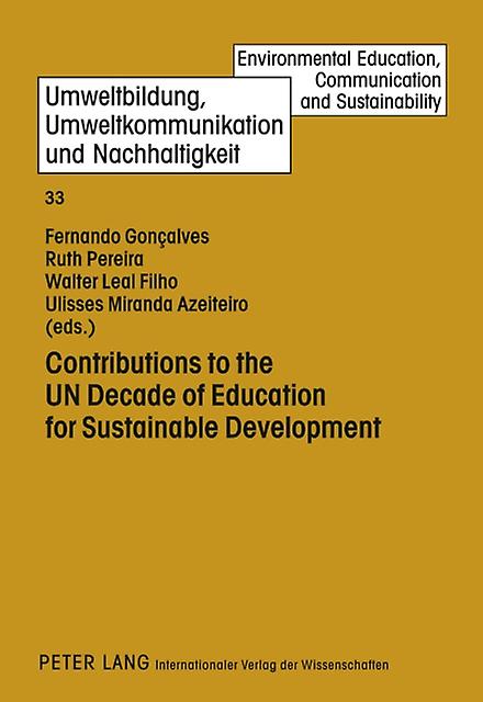 Contributions To The Un Decade Of Education For Sustainable Development Hardback Book