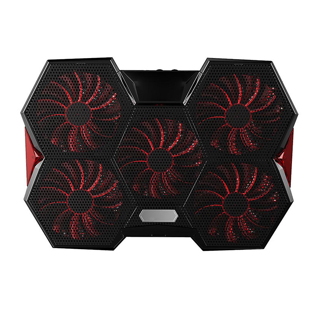Coolcold Notebook Radiator Computer Base Plate Speed Regulation Cooling Fan LED