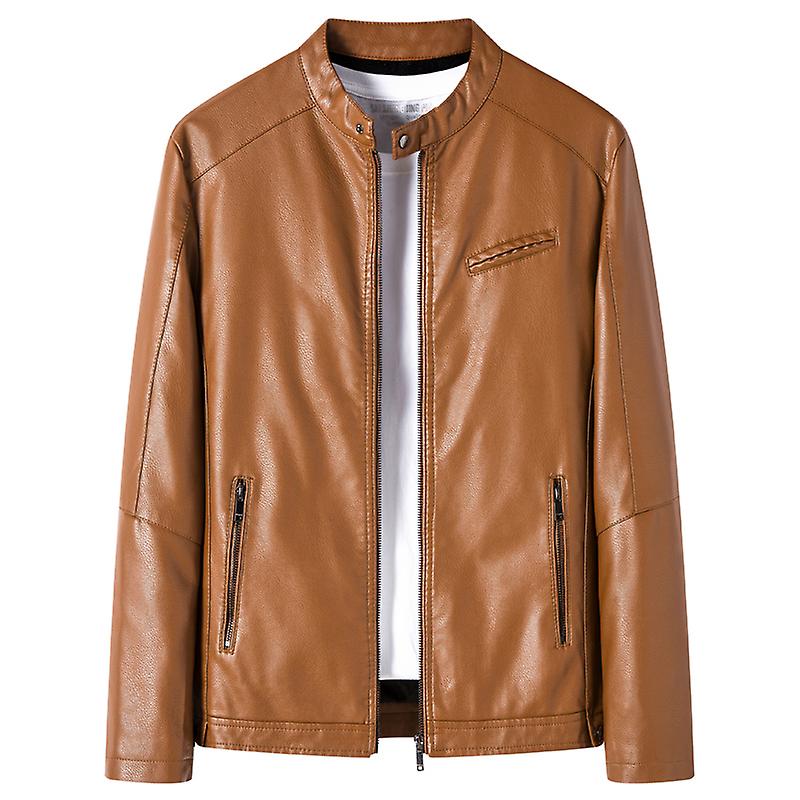 מעיל פליז דק קלאסי ז'קט עור Pu דק של Natural En Vintag