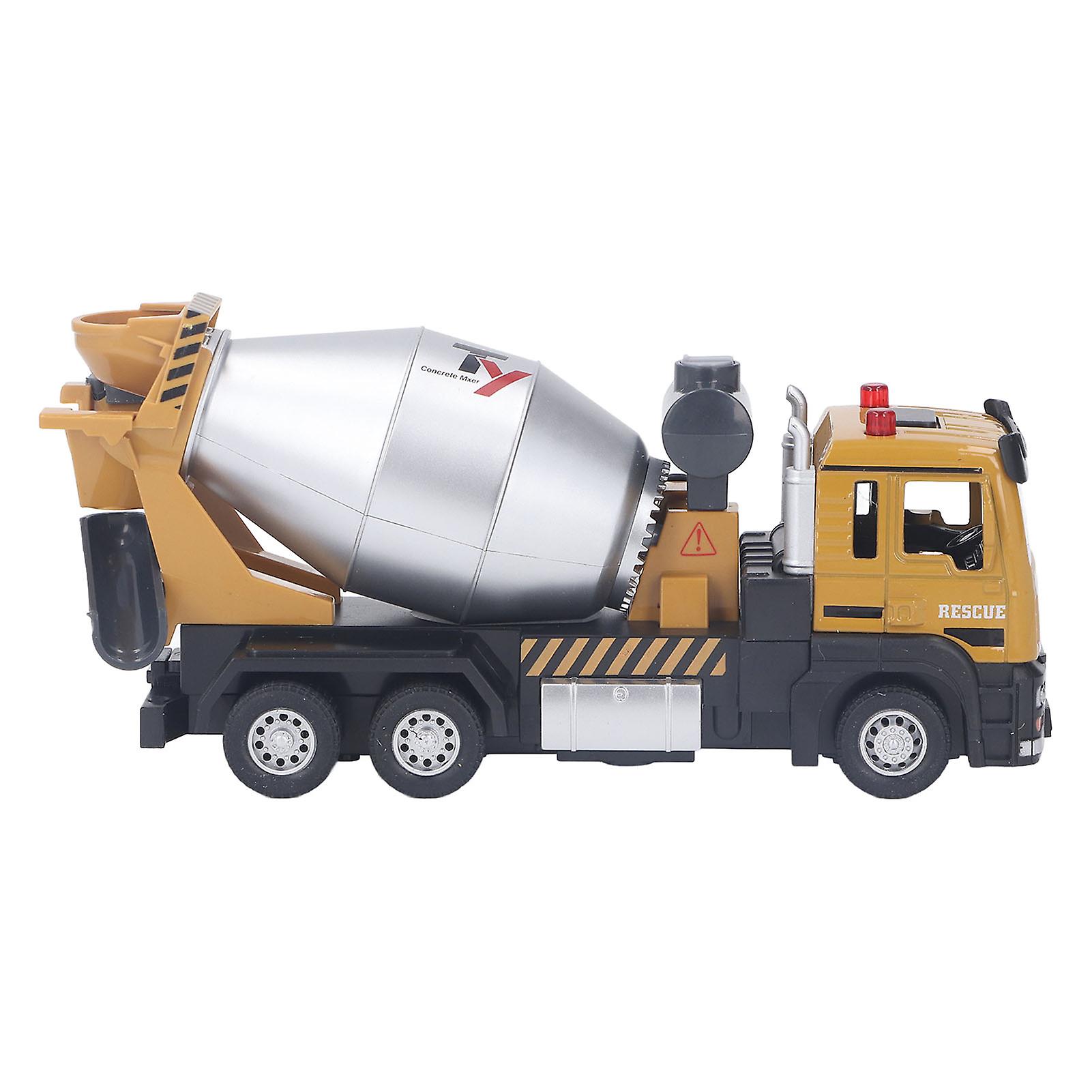 1:32 Scale Mixer Truck Toy 360 Degree Rotating Alloy Construction Truck Model Toy with Simulation Sandstone